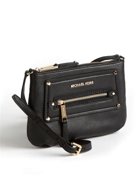 Michael Kors Small Gilmore Leather Crossbody Black